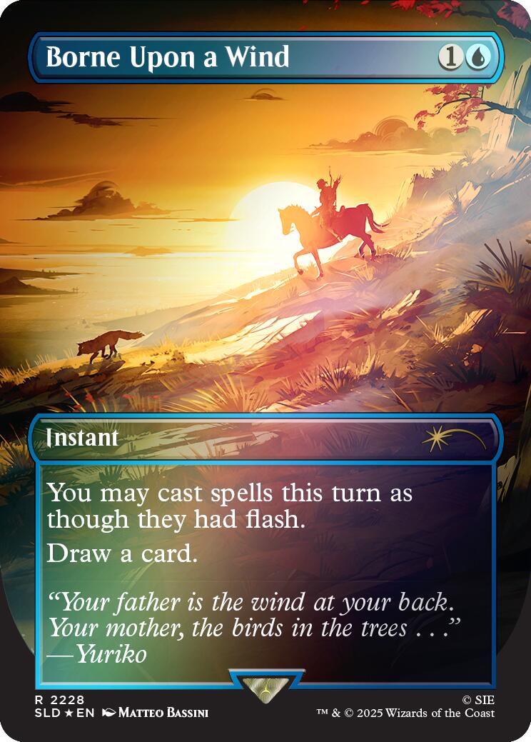 Borne Upon a Wind (Rainbow Foil) [Secret Lair Drop Series] | Game Master's Emporium (The New GME)
