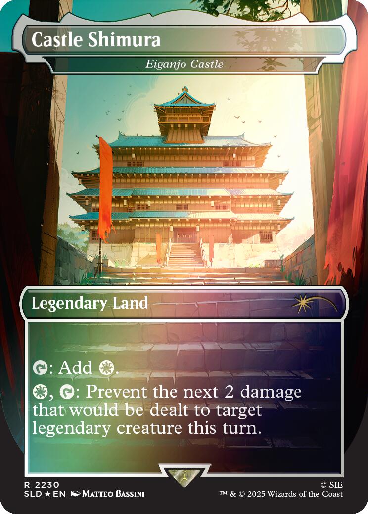 Castle Shimura - Eiganjo Castle (Rainbow Foil) [Secret Lair Drop Series] | Game Master's Emporium (The New GME)