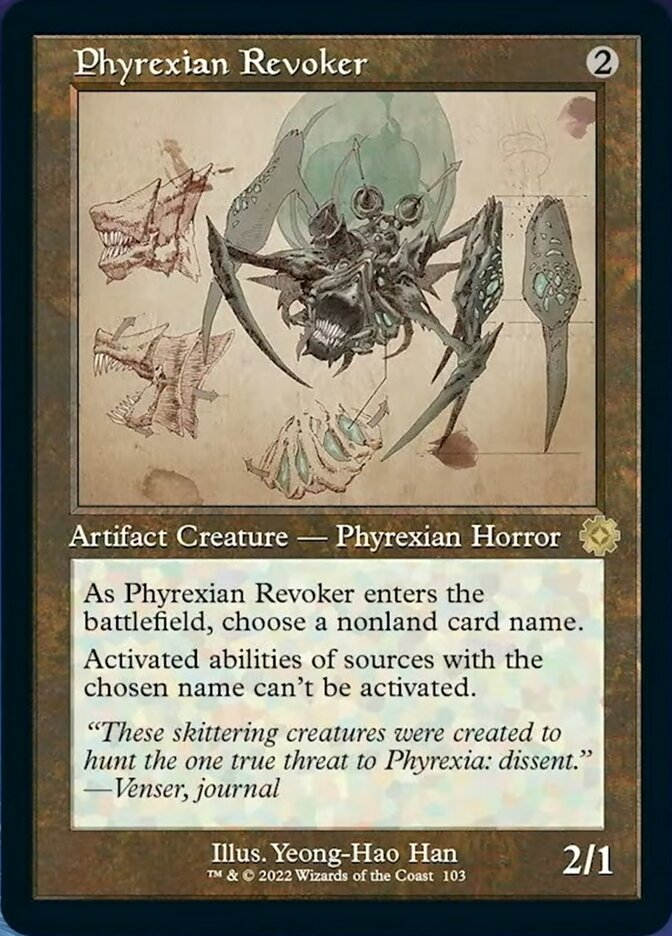 Phyrexian Revoker (Retro Schematic) [The Brothers' War Retro Artifacts] | Game Master's Emporium (The New GME)