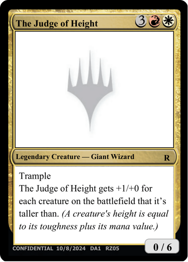 The Judge of Height [Unknown Event] | Game Master's Emporium (The New GME)