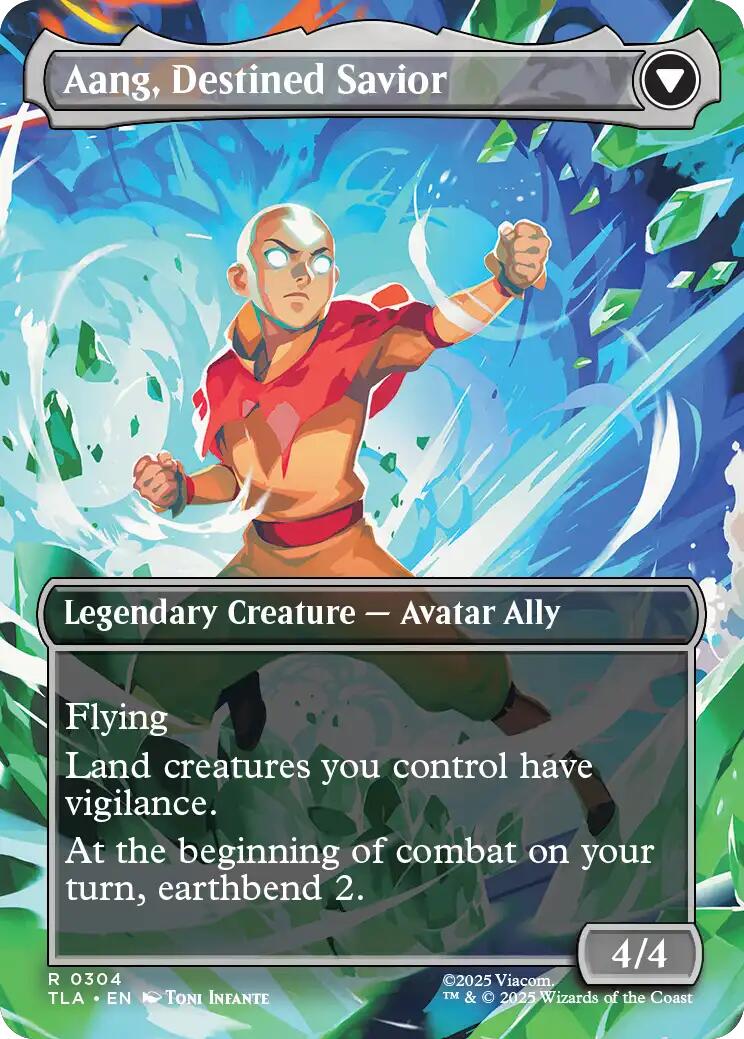 Aang, at the Crossroads (Borderless) [Avatar: The Last Airbender] | Game Master's Emporium (The New GME)