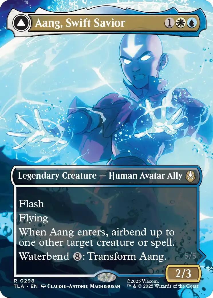 Aang, Swift Savior (298) (Borderless) [Avatar: The Last Airbender] | Game Master's Emporium (The New GME)