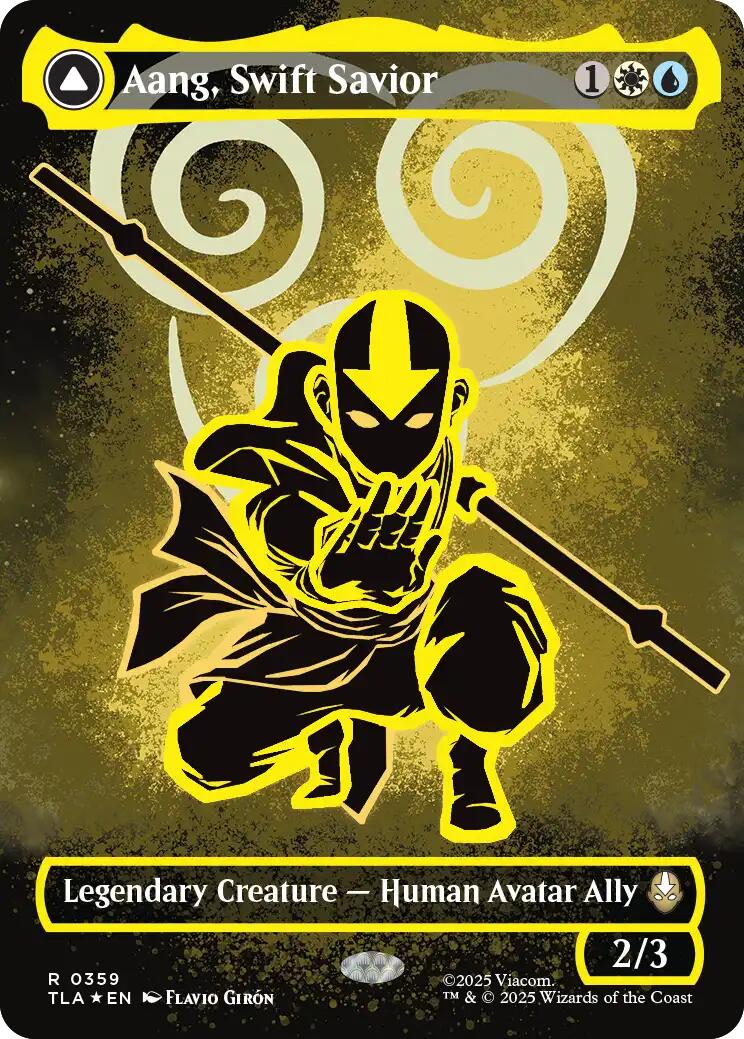 Aang, Swift Savior (359) (Borderless) [Avatar: The Last Airbender] | Game Master's Emporium (The New GME)