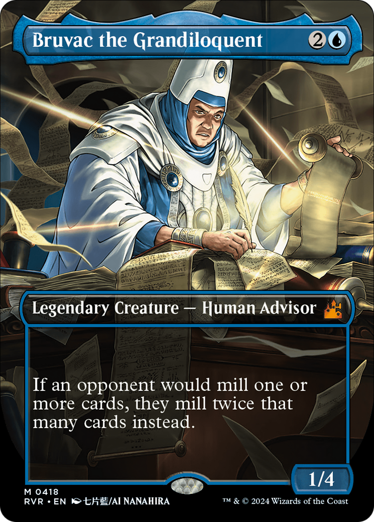 Bruvac the Grandiloquent (Anime Borderless) [Ravnica Remastered] | Game Master's Emporium (The New GME)