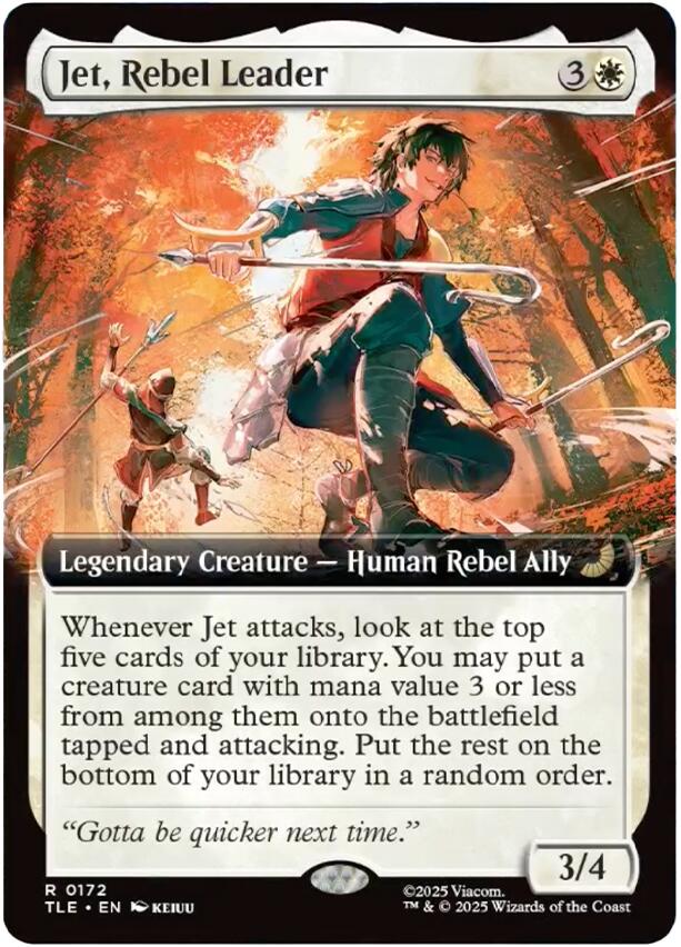 Jet, Rebel Leader (Extended Art) [Avatar: The Last Airbender: Eternal-Legal] | Game Master's Emporium (The New GME)