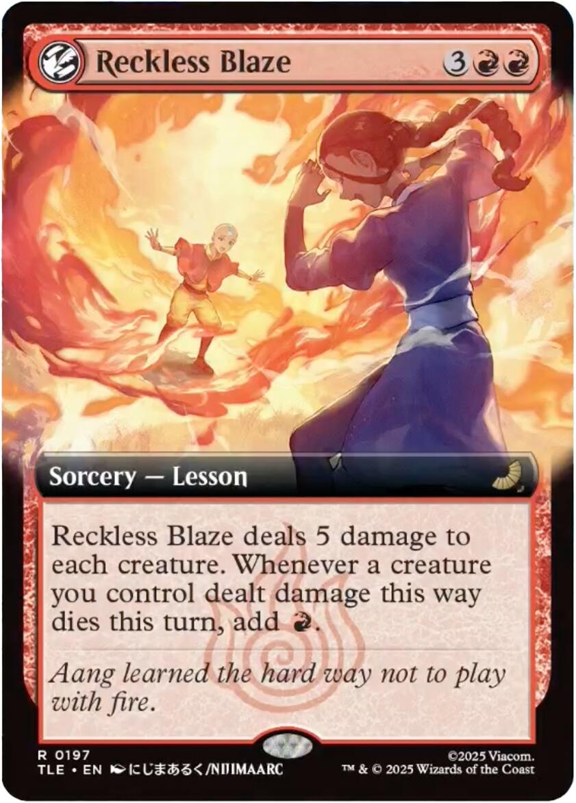Reckless Blaze (Extended Art) [Avatar: The Last Airbender: Eternal-Legal] | Game Master's Emporium (The New GME)