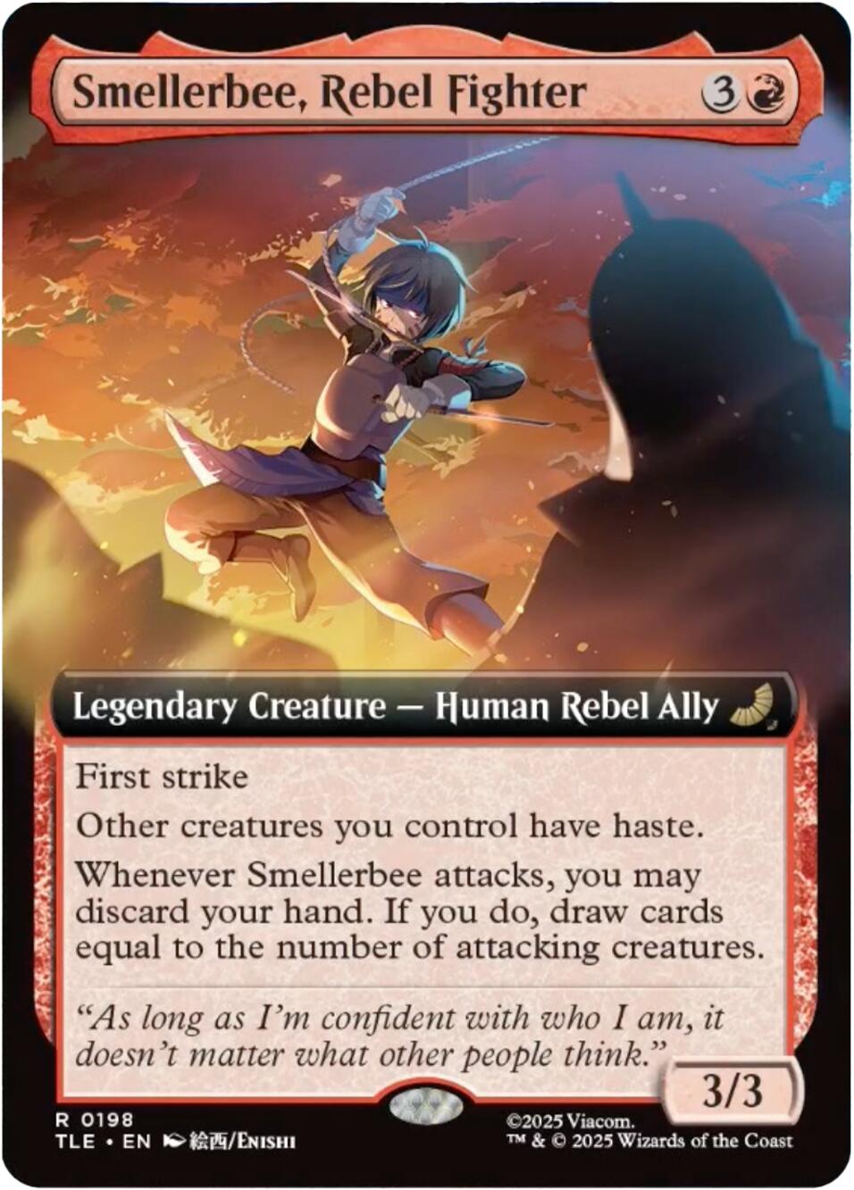 Smellerbee, Rebel Fighter (Extended Art) [Avatar: The Last Airbender: Eternal-Legal] | Game Master's Emporium (The New GME)