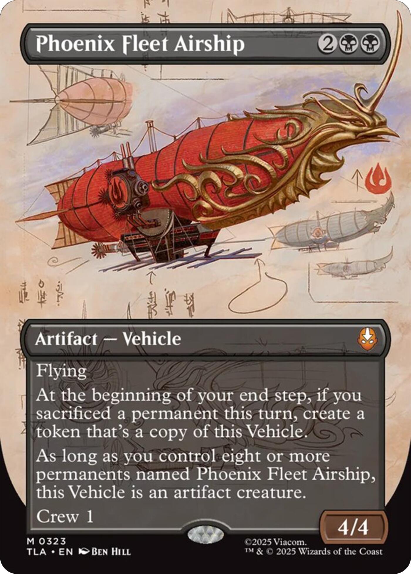 Phoenix Fleet Airship (Borderless) [Avatar: The Last Airbender] | Game Master's Emporium (The New GME)
