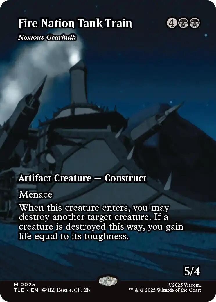 Fire Nation Tank Train - Noxious Gearhulk (Borderless) [Avatar: The Last Airbender: Eternal-Legal] | Game Master's Emporium (The New GME)