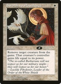 Swords to Plowshares (4th Place) (Oversized) [Oversize Cards] | Game Master's Emporium (The New GME)