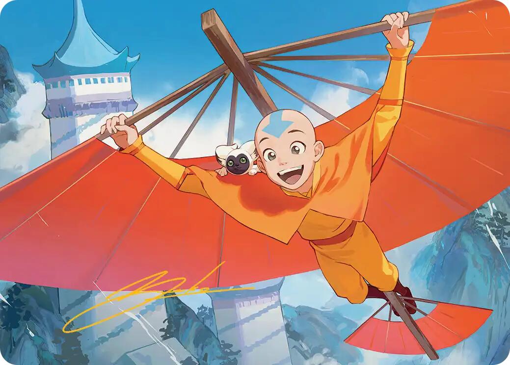Aang, the Last Airbender Art Card (Gold-Stamped Signature) [Avatar: The Last Airbender Art Series] | Game Master's Emporium (The New GME)