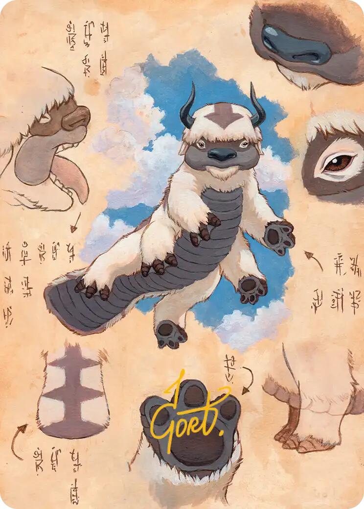 Appa, Steadfast Guardian Art Card (Gold-Stamped Signature) [Avatar: The Last Airbender Art Series] | Game Master's Emporium (The New GME)