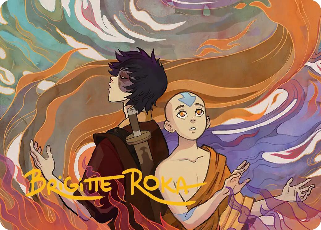 Fated Firepower Art Card (Gold-Stamped Signature) [Avatar: The Last Airbender Art Series] | Game Master's Emporium (The New GME)