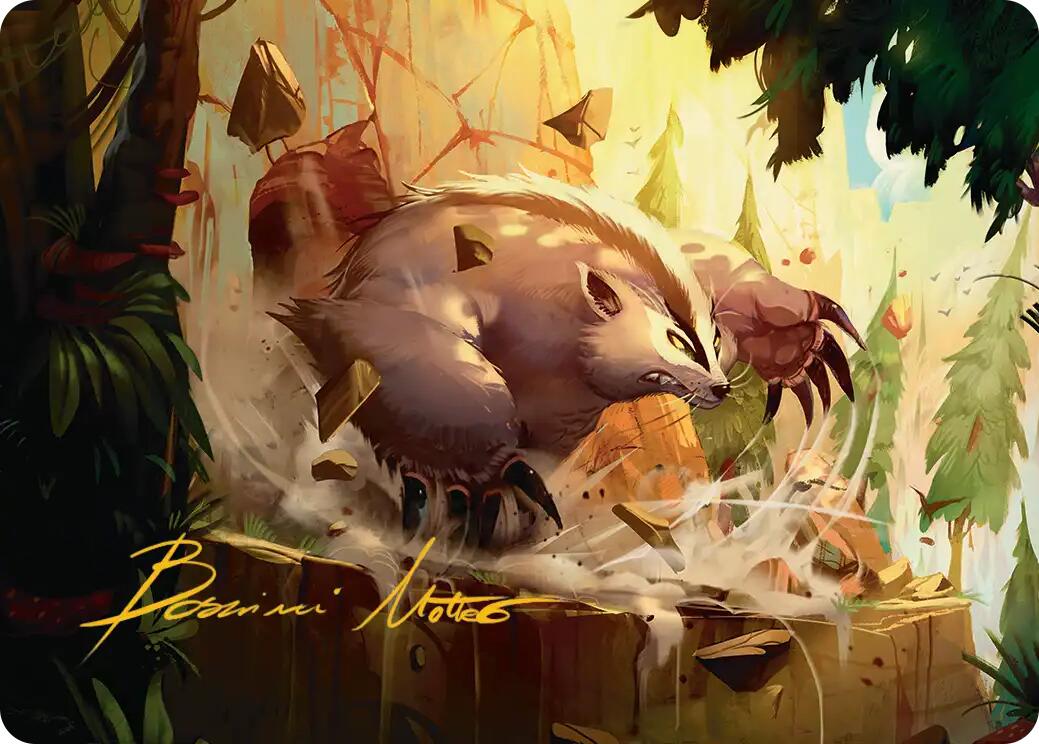 Badgermole Art Card (Gold-Stamped Signature) [Avatar: The Last Airbender Art Series] | Game Master's Emporium (The New GME)