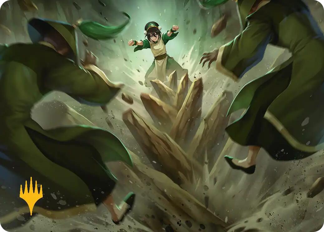 Rockalanche Art Card (Gold-Stamped Planeswalker Symbol) [Avatar: The Last Airbender Art Series] | Game Master's Emporium (The New GME)