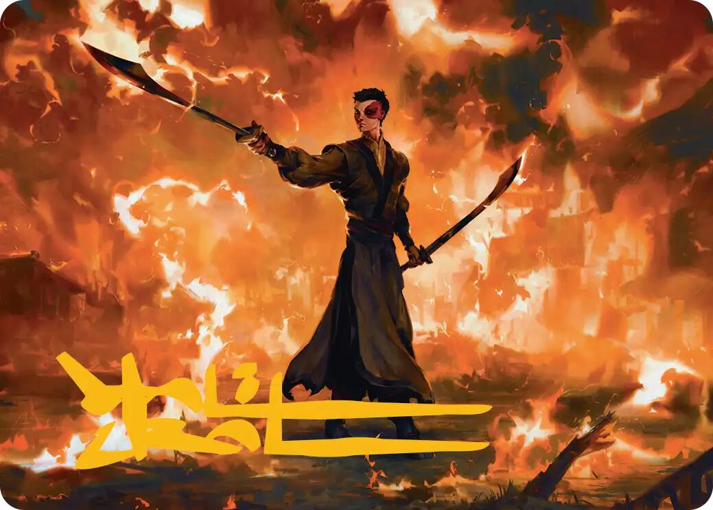 Zuko, Conflicted Art Card (Gold-Stamped Signature) [Avatar: The Last Airbender Art Series] | Game Master's Emporium (The New GME)