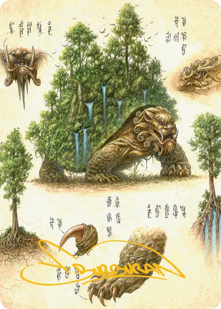 The Lion-Turtle Art Card (Gold-Stamped Signature) [Avatar: The Last Airbender Art Series] | Game Master's Emporium (The New GME)