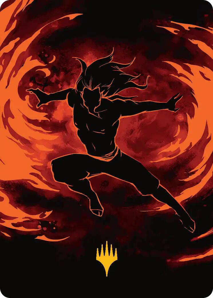 Ozai, the Phoenix King Art Card (Gold-Stamped Planeswalker Symbol) [Avatar: The Last Airbender Art Series] | Game Master's Emporium (The New GME)