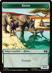 Bird // Rhino Double-Sided Token [Marvel Super Heroes Commander Tokens] | Game Master's Emporium (The New GME)