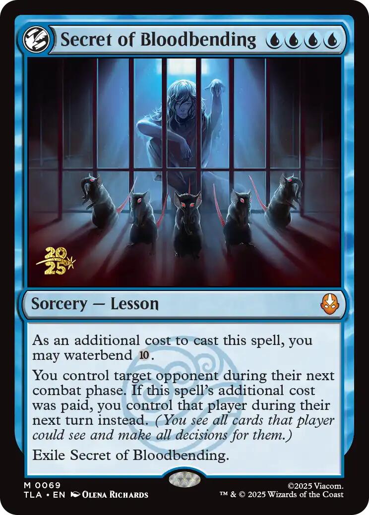 Secret of Bloodbending [Avatar: The Last Airbender Prerelease Cards] | Game Master's Emporium (The New GME)
