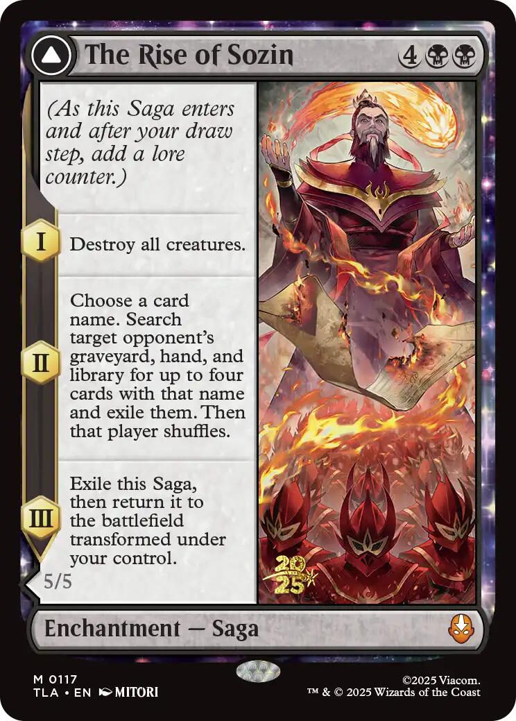 The Rise of Sozin [Avatar: The Last Airbender Prerelease Cards] | Game Master's Emporium (The New GME)
