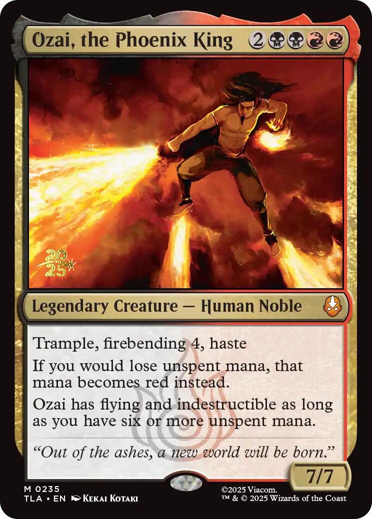 Ozai, the Phoenix King [Avatar: The Last Airbender Prerelease Cards] | Game Master's Emporium (The New GME)