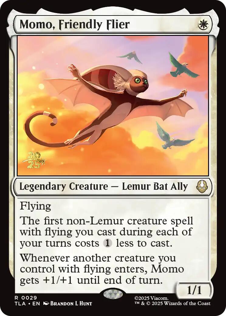 Momo, Friendly Flier [Avatar: The Last Airbender Prerelease Cards] | Game Master's Emporium (The New GME)