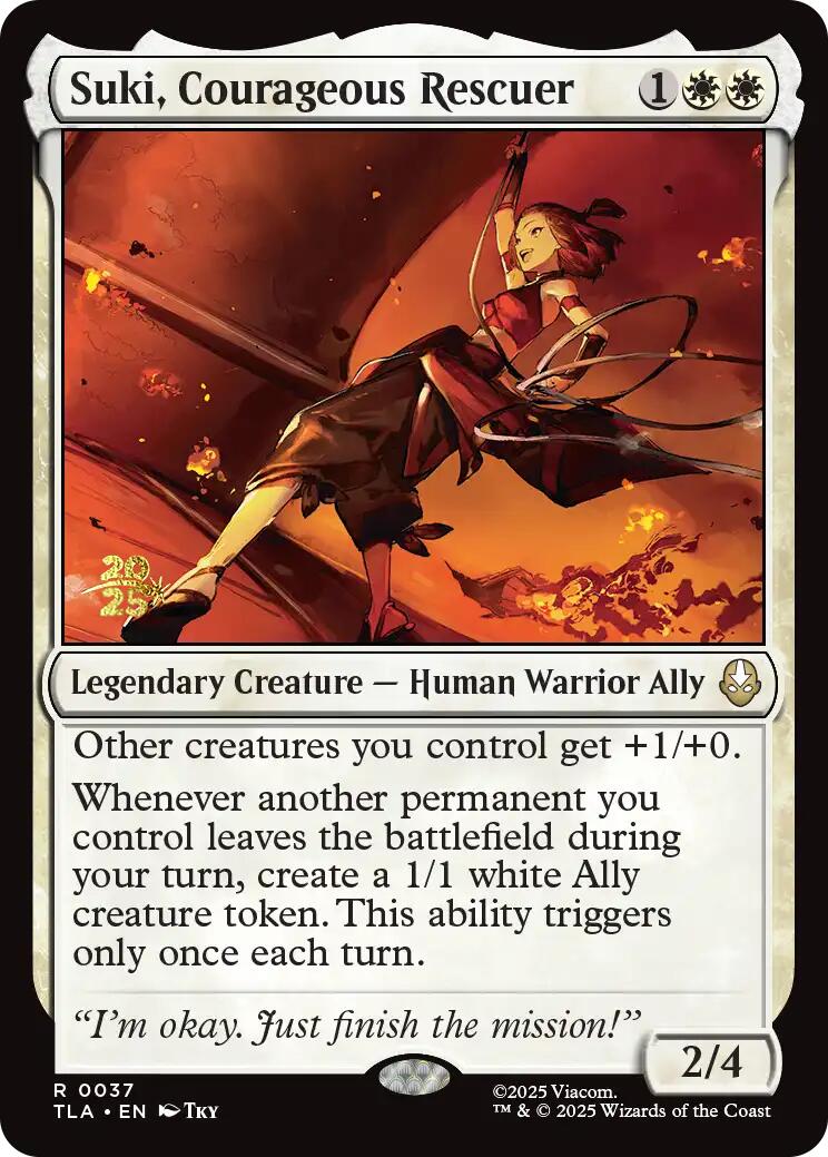 Suki, Courageous Rescuer [Avatar: The Last Airbender Prerelease Cards] | Game Master's Emporium (The New GME)