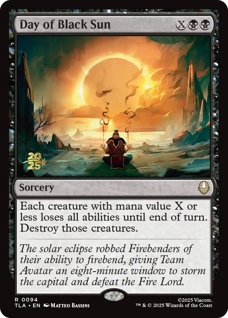 Day of Black Sun [Avatar: The Last Airbender Prerelease Cards] | Game Master's Emporium (The New GME)