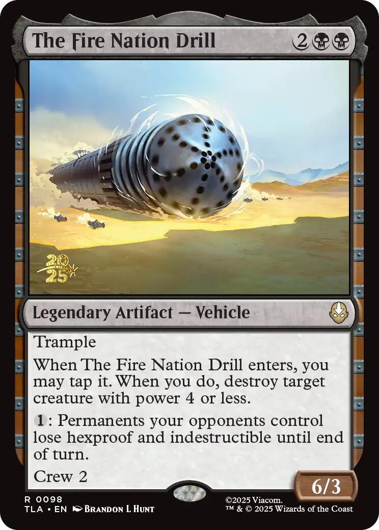 The Fire Nation Drill [Avatar: The Last Airbender Prerelease Cards] | Game Master's Emporium (The New GME)