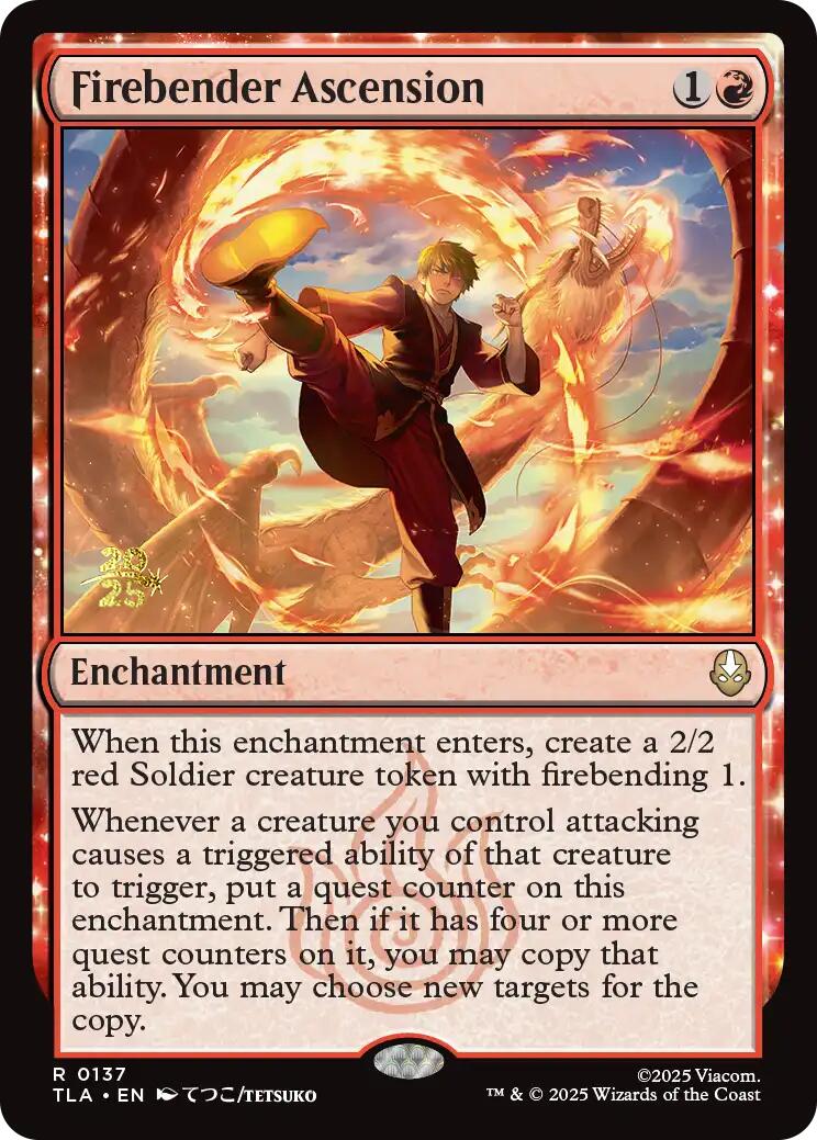Firebender Ascension [Avatar: The Last Airbender Prerelease Cards] | Game Master's Emporium (The New GME)