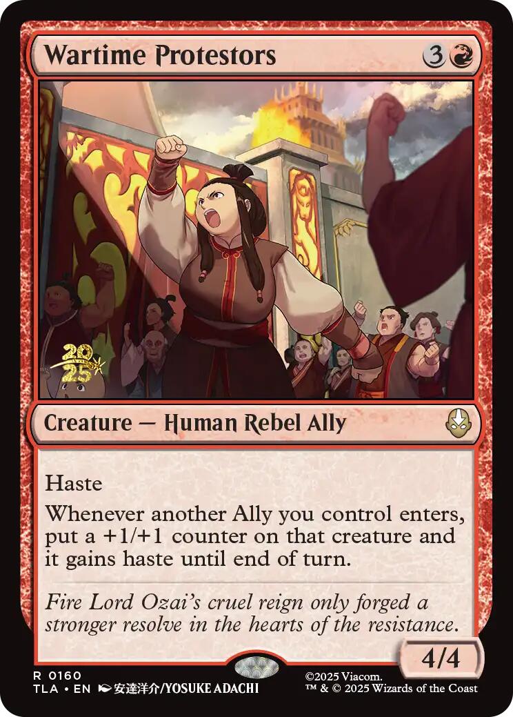 Wartime Protestors [Avatar: The Last Airbender Prerelease Cards] | Game Master's Emporium (The New GME)