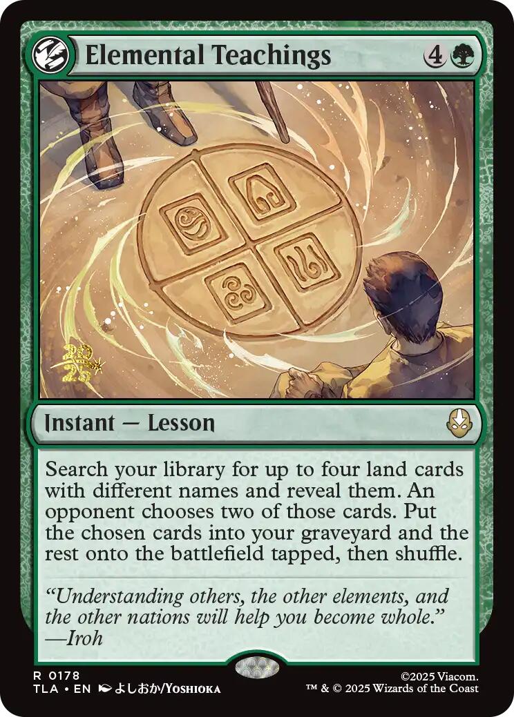 Elemental Teachings [Avatar: The Last Airbender Prerelease Cards] | Game Master's Emporium (The New GME)