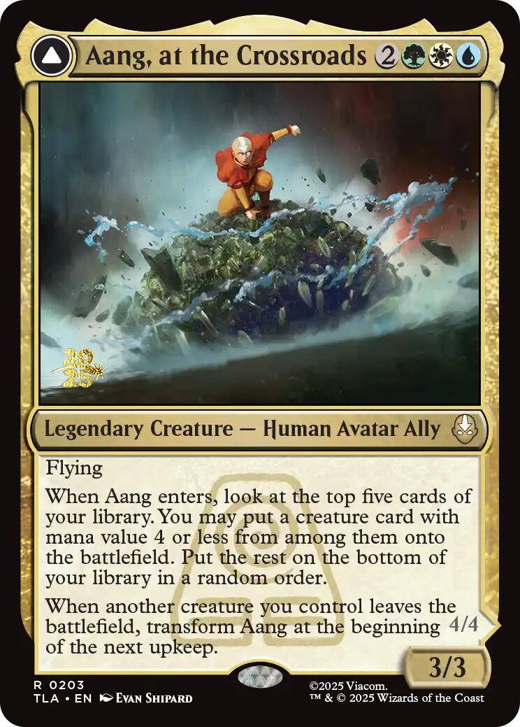 Aang, at the Crossroads [Avatar: The Last Airbender Prerelease Cards] | Game Master's Emporium (The New GME)