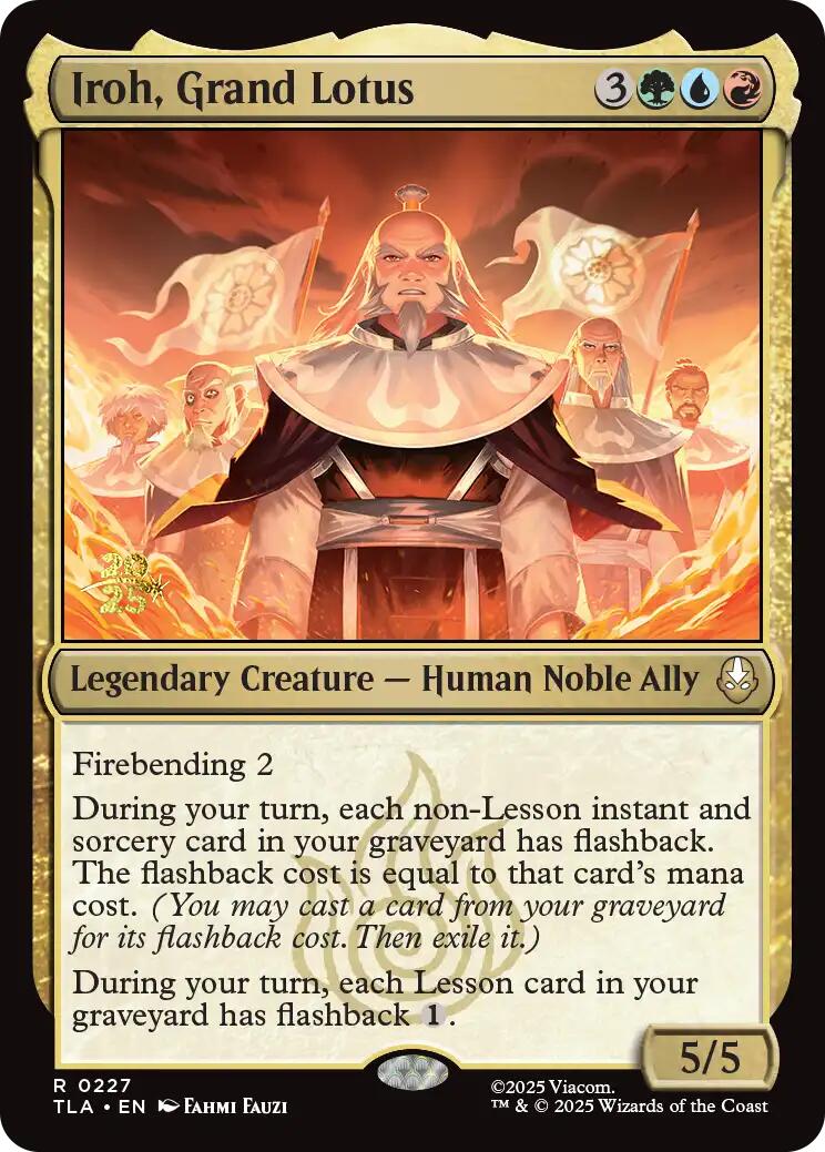 Iroh, Grand Lotus [Avatar: The Last Airbender Prerelease Cards] | Game Master's Emporium (The New GME)