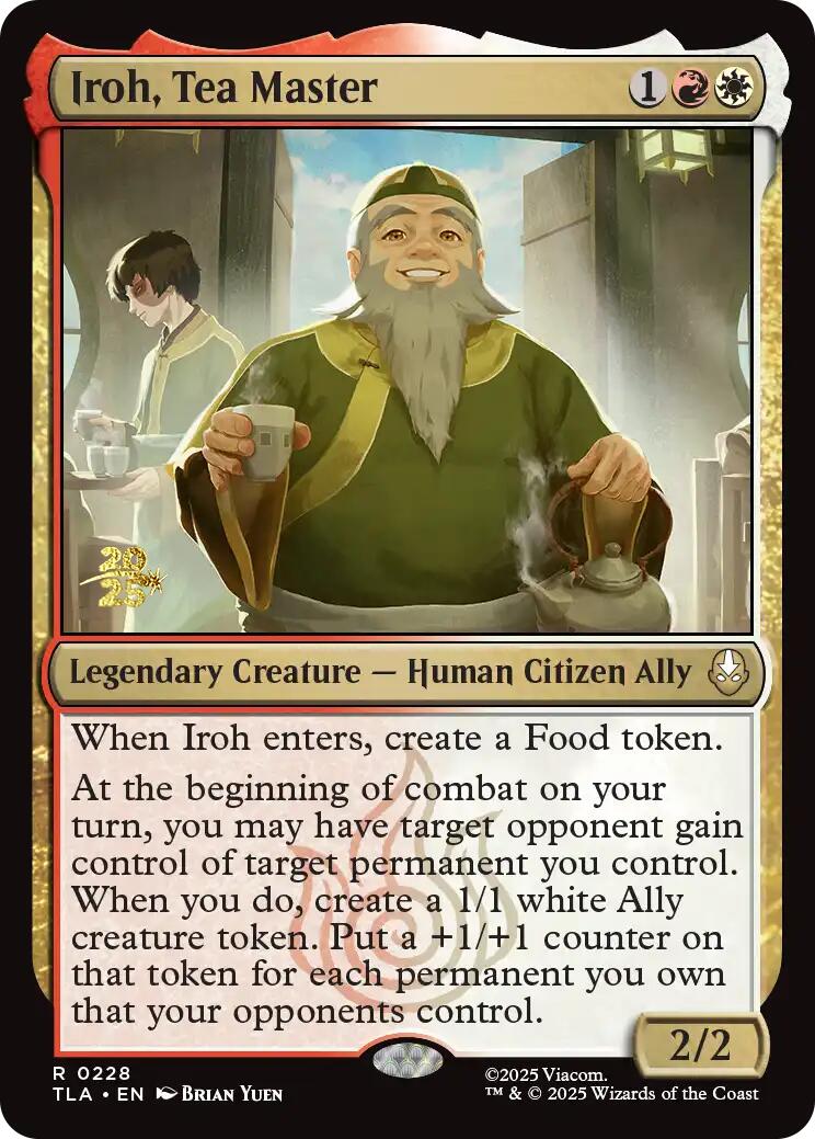 Iroh, Tea Master [Avatar: The Last Airbender Prerelease Cards] | Game Master's Emporium (The New GME)
