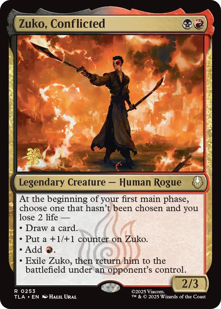 Zuko, Conflicted [Avatar: The Last Airbender Prerelease Cards] | Game Master's Emporium (The New GME)