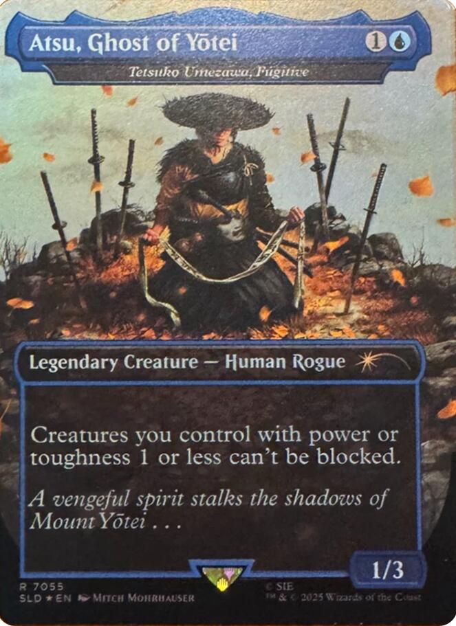 Atsu, Ghost of Yotei - Tetsuko Umezawa, Fugitive (Rainbow Foil) [Secret Lair Drop Series] | Game Master's Emporium (The New GME)