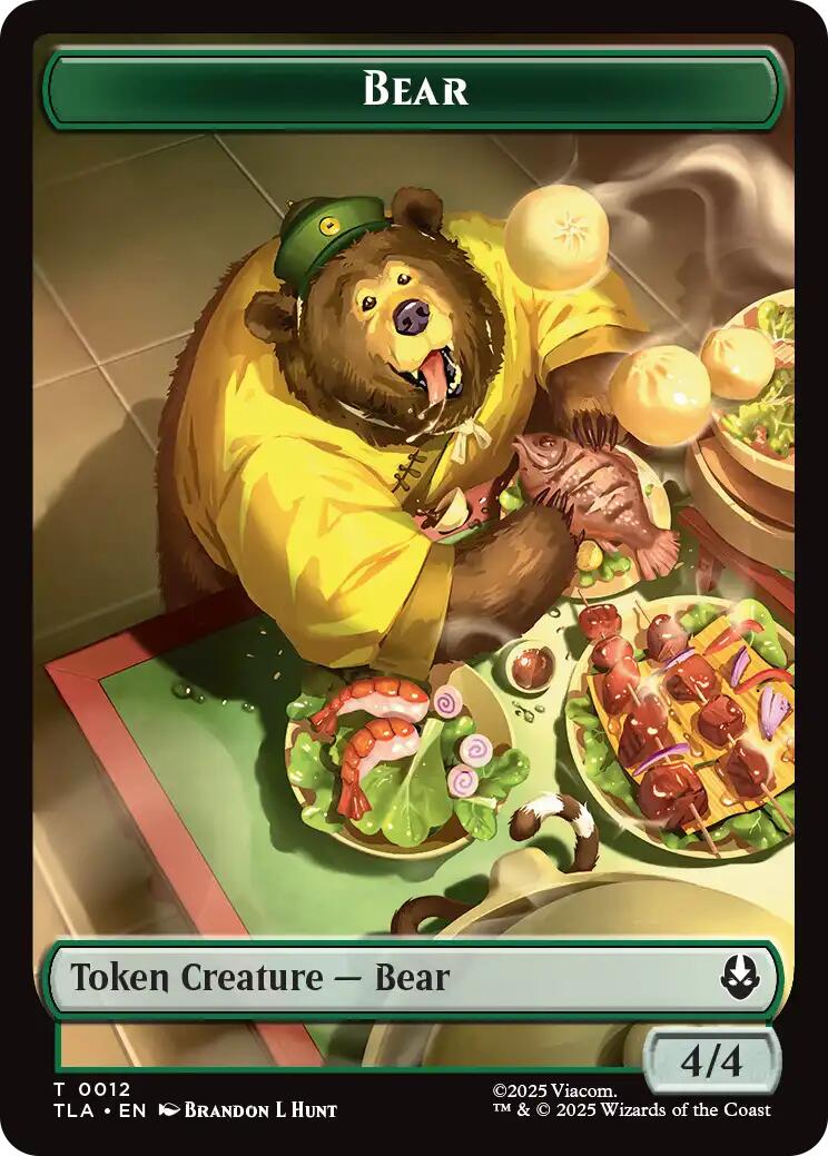 Bear // Food (0020) Double-Sided Token [Avatar: The Last Airbender Tokens] | Game Master's Emporium (The New GME)