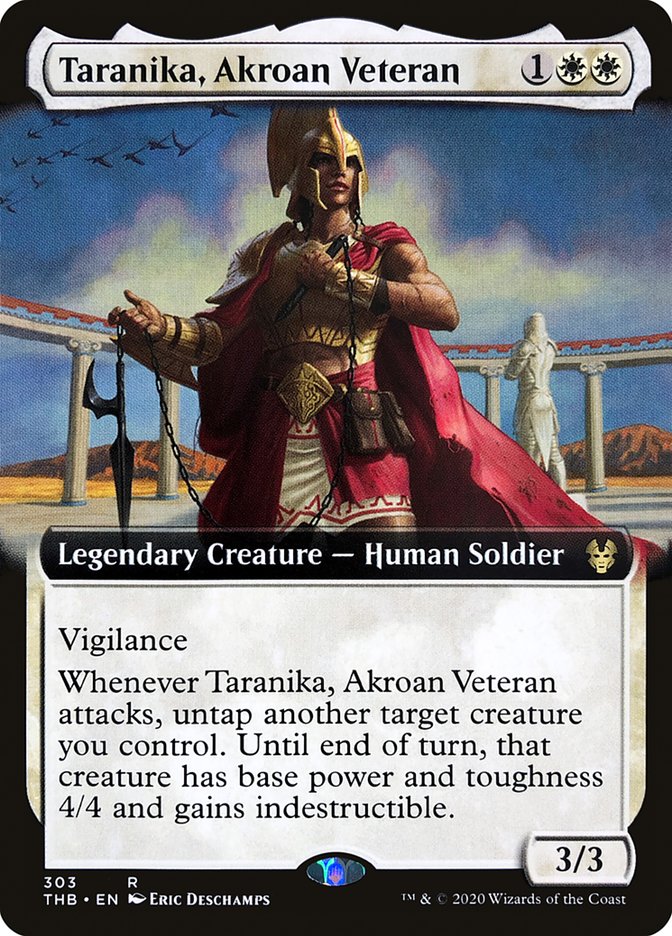 Taranika, Akroan Veteran (Extended Art) [Theros Beyond Death] | Game Master's Emporium (The New GME)