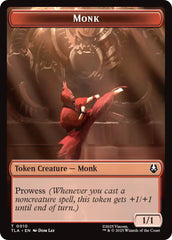 Monk // Food (0021) Double-Sided Token [Avatar: The Last Airbender Tokens] | Game Master's Emporium (The New GME)