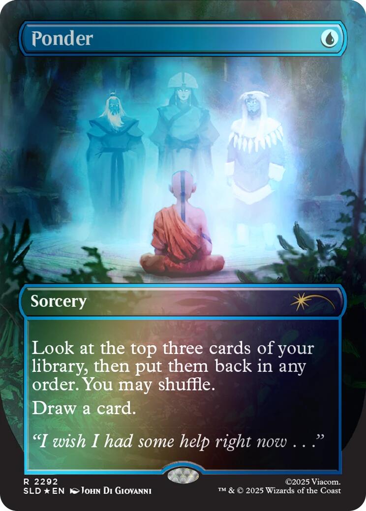Ponder (2292) (Rainbow Foil) [Secret Lair Drop Series] | Game Master's Emporium (The New GME)