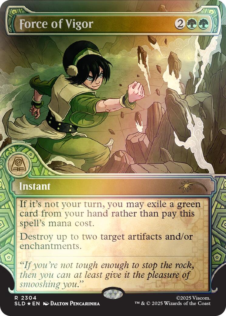 Force of Vigor (Rainbow Foil) [Secret Lair Drop Series] | Game Master's Emporium (The New GME)