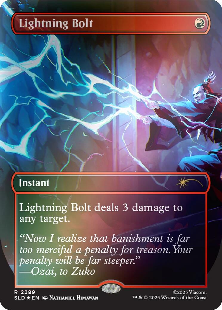 Lightning Bolt (2289) (Rainbow Foil) [Secret Lair Drop Series] | Game Master's Emporium (The New GME)