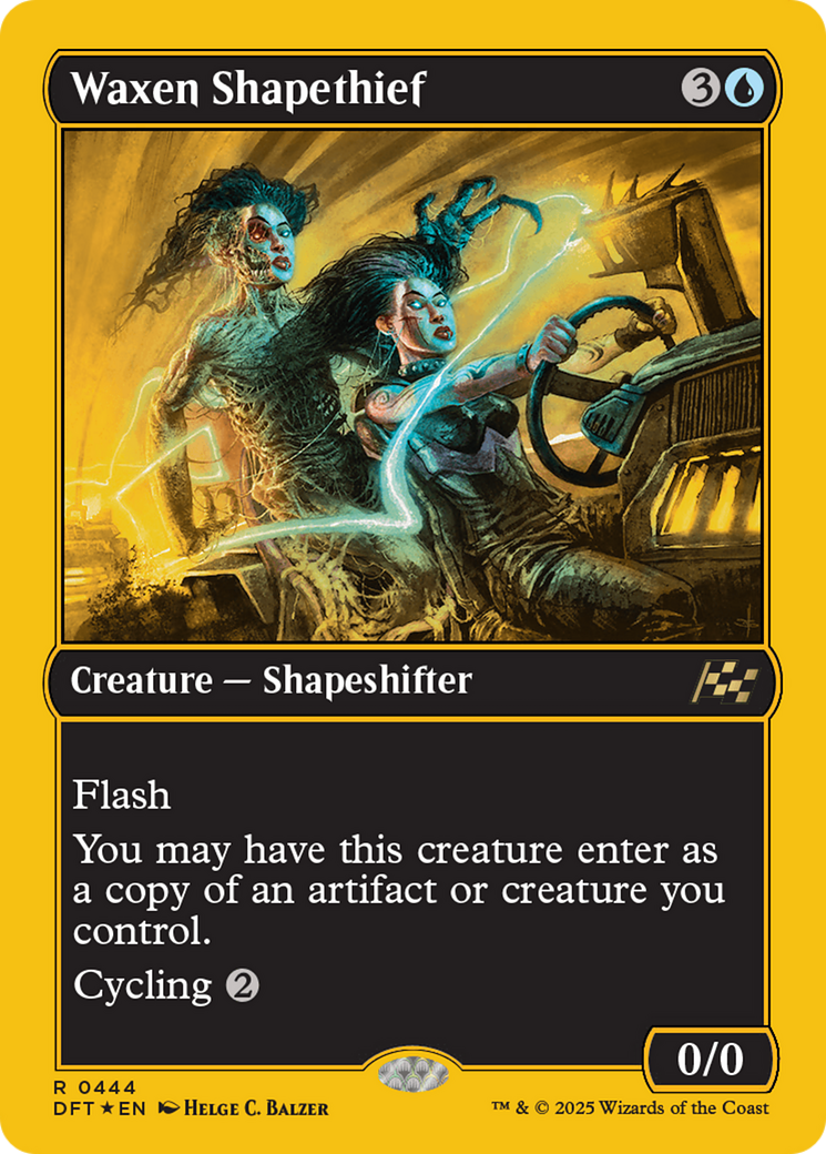 Waxen Shapethief (First-Place Foil) [Aetherdrift] | Game Master's Emporium (The New GME)