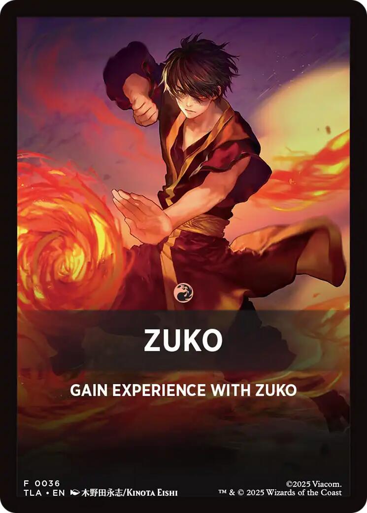 Zuko Theme Card [Avatar: The Last Airbender Tokens] | Game Master's Emporium (The New GME)