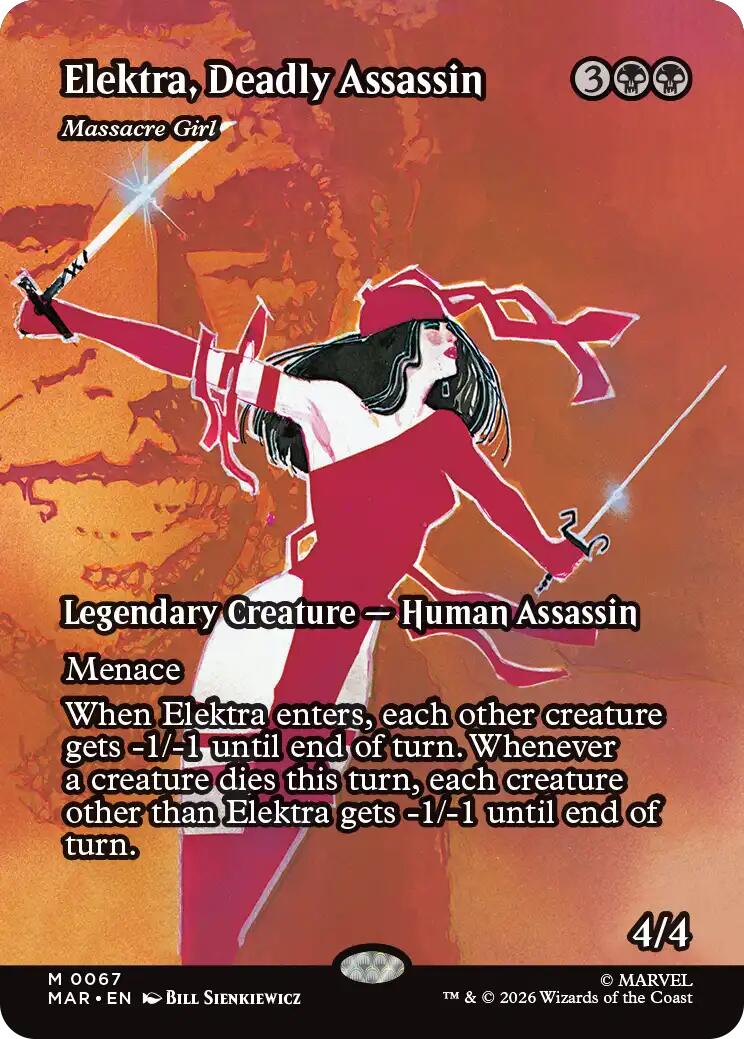 Elektra, Deadly Assassin - Massacre Girl (Borderless) [Marvel Universe: Eternal-Legal] | Game Master's Emporium (The New GME)