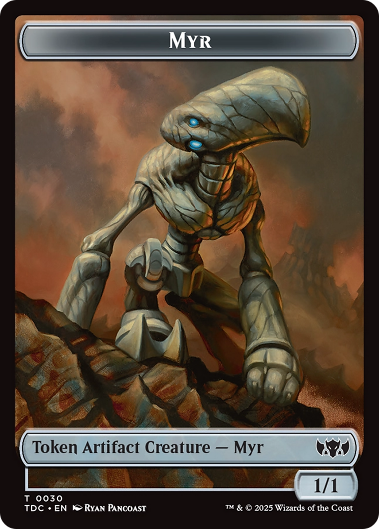 Snake // Myr Double-Sided Token [Tarkir: Dragonstorm Commander Tokens] | Game Master's Emporium (The New GME)
