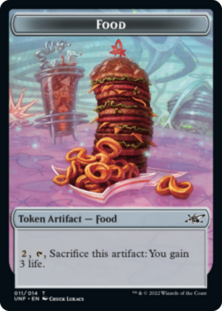 Clown Robot (003) // Food (011) Double-Sided Token [Unfinity Tokens] | Game Master's Emporium (The New GME)