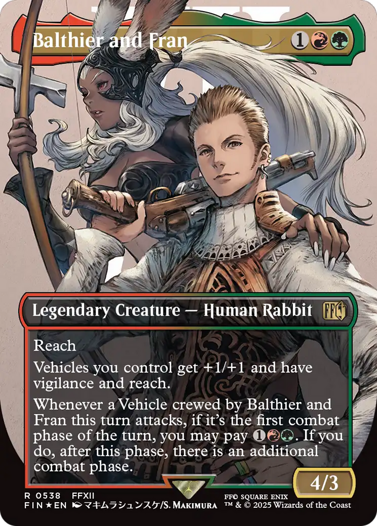 Balthier and Fran (Borderless) (Surge Foil) [FINAL FANTASY] | Game Master's Emporium (The New GME)